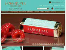 Tablet Screenshot of moonriverchocolate.com